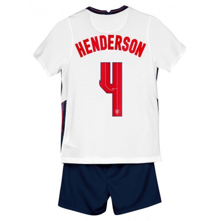 Completo Calcio Inghilterra Henderson 4 Bambino Divisa Prima EURO 2020 